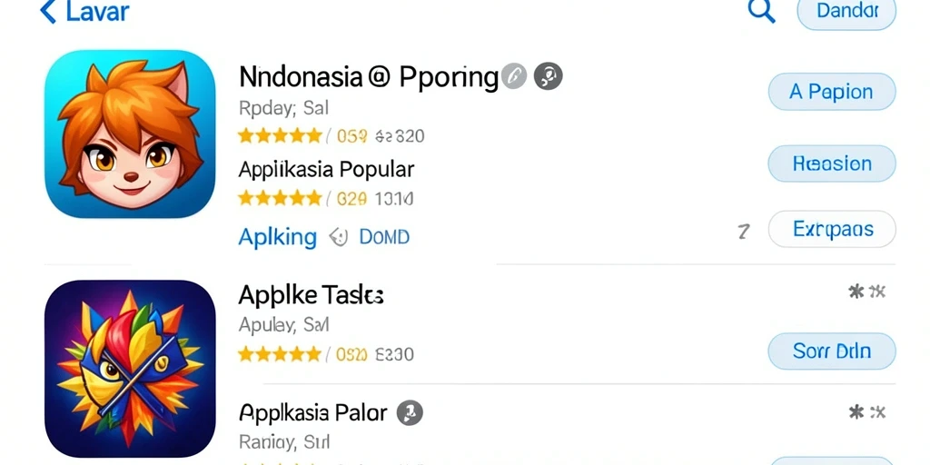 Screenshot menunjukkan antarmuka utama aplikasi yang menarik.
