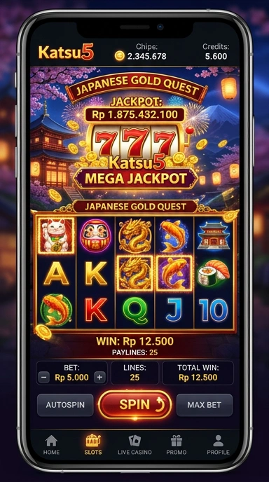 Cuplikan layar menu unduhan katsu5 untuk perangkat Android